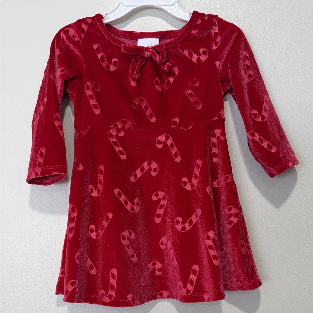 Jumping Beans Little Girl Red Candy Cane Dress